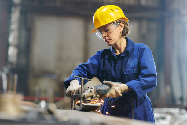istock Strong Woman Working in Garage 1150700039