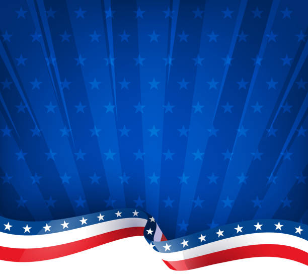 patriotism starburst american flag stars and stripes design background american culture stock illustrations