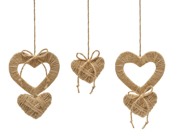 Free picture: handmade, hanging, heart, love, rope, vintage, romance ...