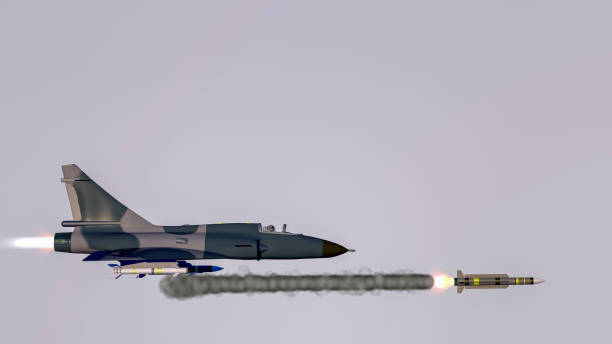 istock a fighter jet launches a missile 1150701787