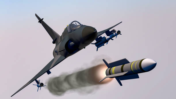 istock a fighter jet launches a missile 1150701804