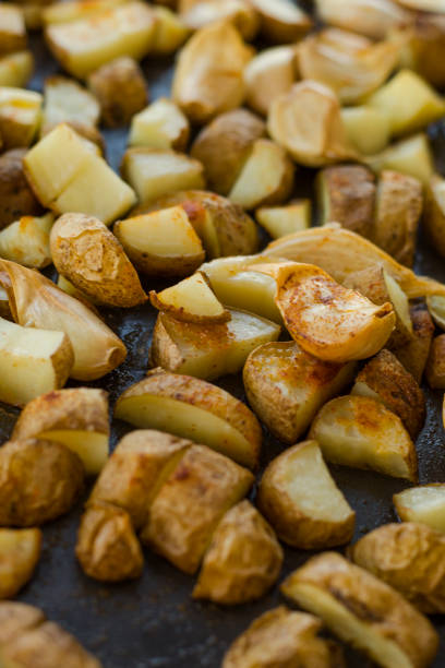 istock Roasted Potatoes Close Carlic Cloves 1150702150