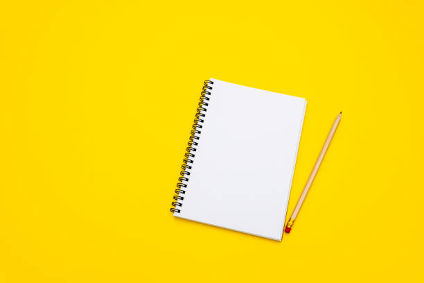 istock Blank writing pad for ideas and inspiration on colored background 1150703467