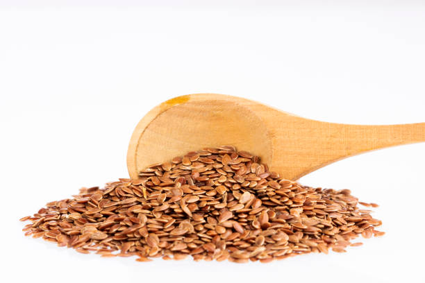istock Linseed organic seeds - Linum usitatissimum 1150707411