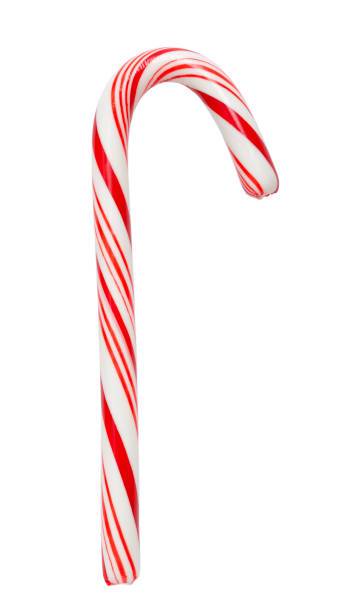 istock Christmas candy cane isolated on white background 1150709807