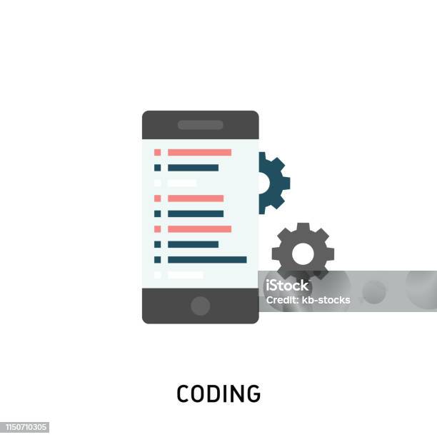 Coding And Software App Development Stock Illustration - Download Image ...
