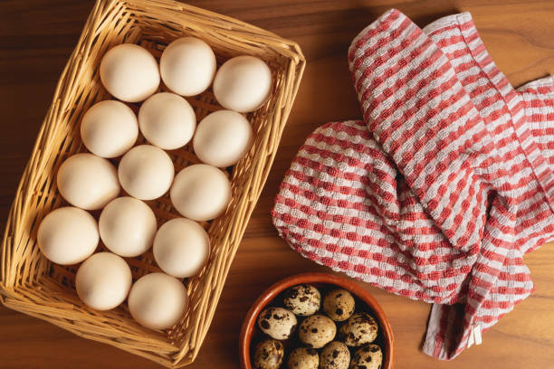 istock Fresh quail and chicken eggs ready to be cooked 1150712655