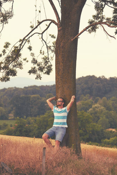 istock Man enjoying the view in nature. 1150712906