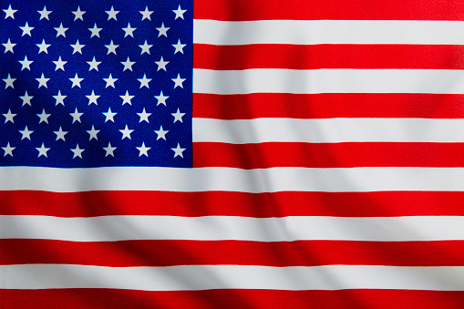 Full Frame Waving USA Flag