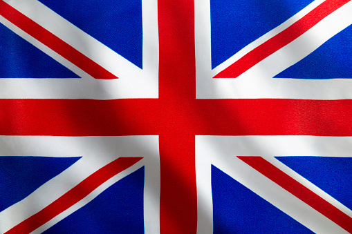 Full Frame Waving British Flag