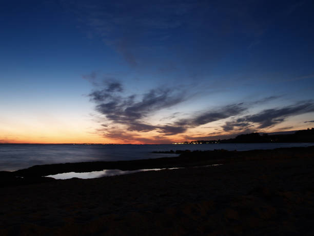 istock view along the beach in Landskrona, Sweden at night 1150719737