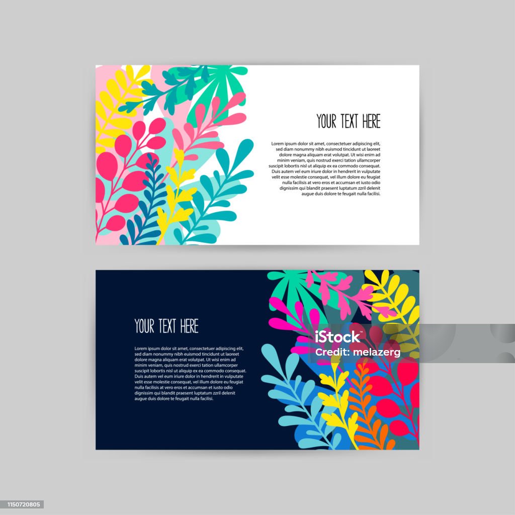 Creative Card Collection Collection Of Beautiful Creative Cards Stock Illustration - Download ...