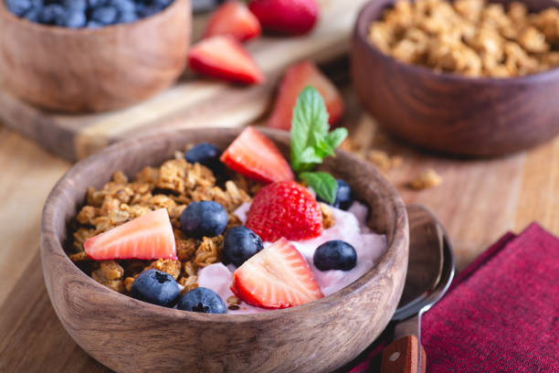 istock Granola and Yogurt Breakfast Bowl With Fresh Fruit 1150724123