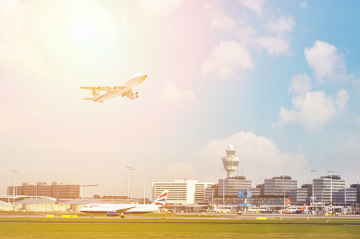 Amsterdam Airport Schiphol is the main international airport of the Netherlands and one of the biggest in Europe