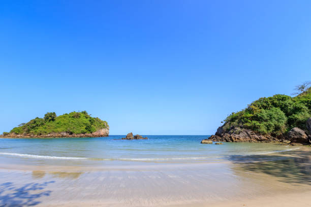 istock Clear turquoise blue sea at Bo Thong Lang Bay, Bang Saphan district, Prachuap Khiri Khan, Thailand 1150729691