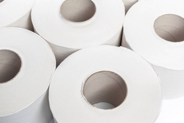 istock toilet paper on white background 1150729784