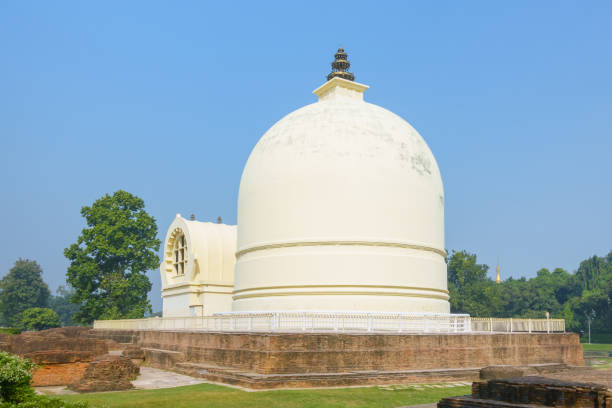 istock Parinirvana Stupa and temple, Kushinagar, India 1150731394