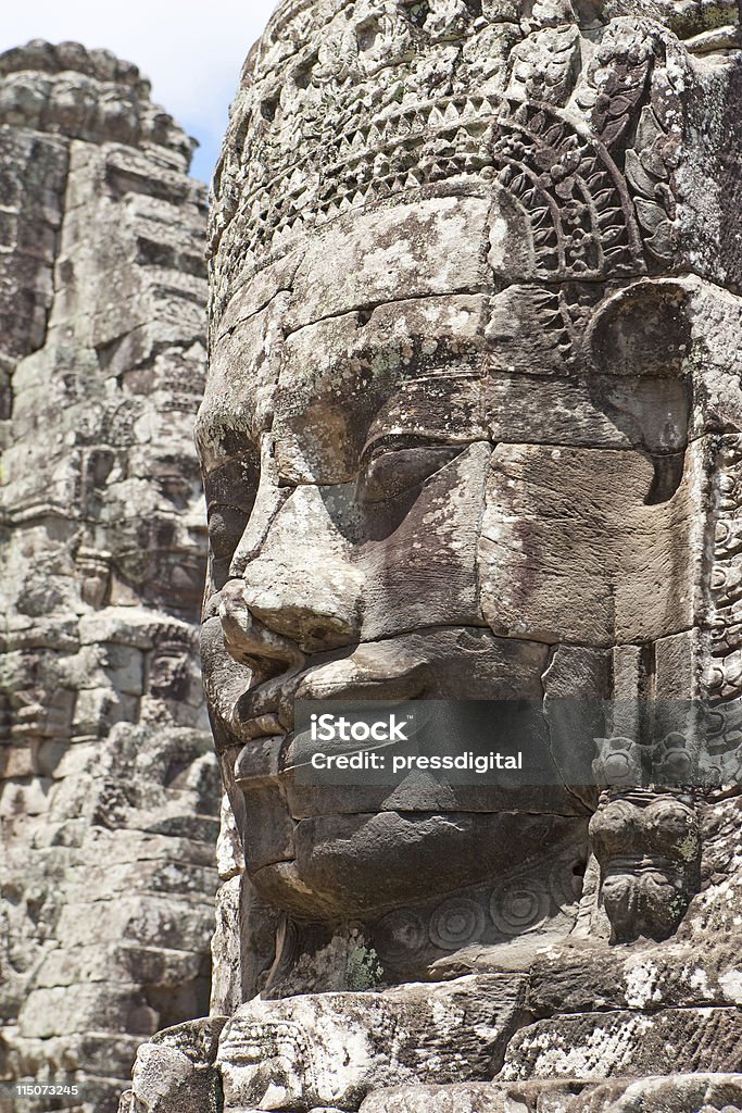 Angkor - The Bayon Angkor - The Bayon, amusing temple arrangements in Cambodia near Siem Reap Angkor Stock Photo