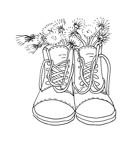 10+ Sneakers Tied Together Stock Illustrations, Royalty-Free Vector ...