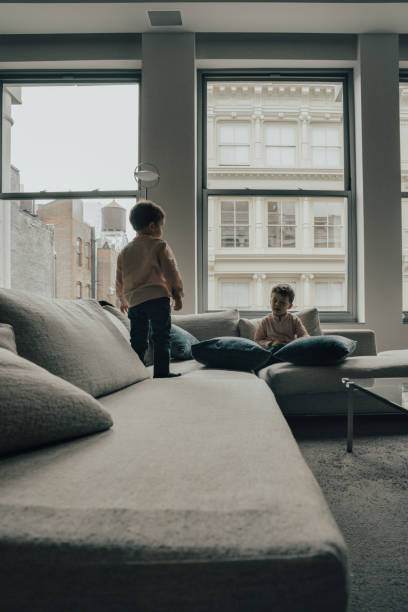 istock Little boys playing at home 1150735446