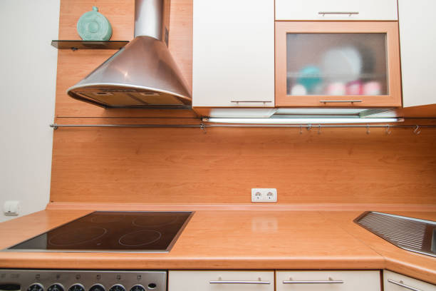 istock Photo of the light kitchen room 1150736129