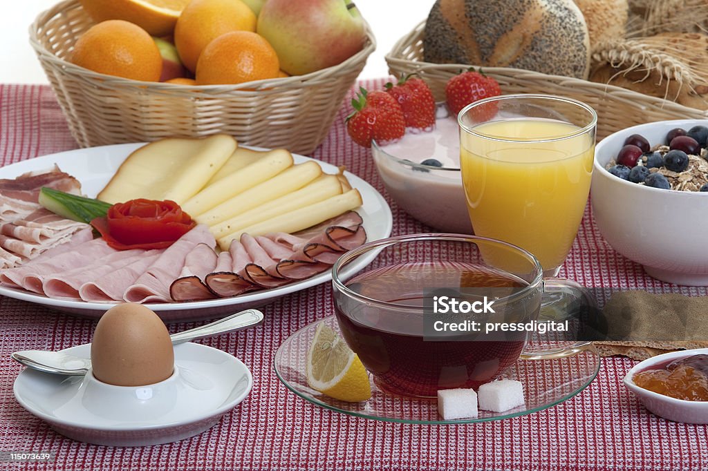завтрак - Стоковые фото Апельсин роялти-фри