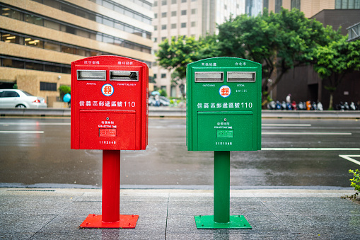 Postbox in Taipei.