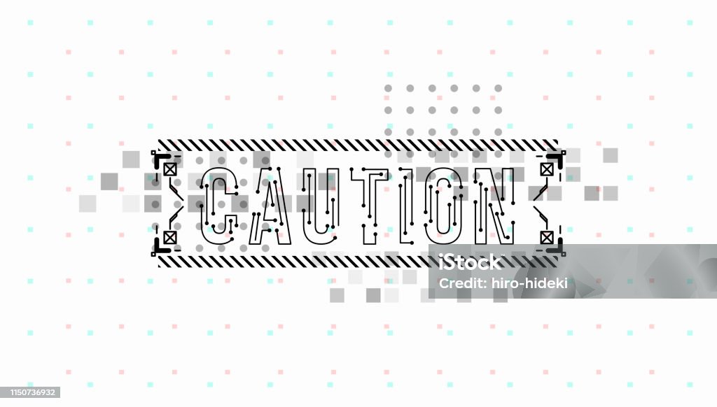 Caution Layout Panel Caution Conceptual Layout With Hud Elements For Print And Web Lettering ...