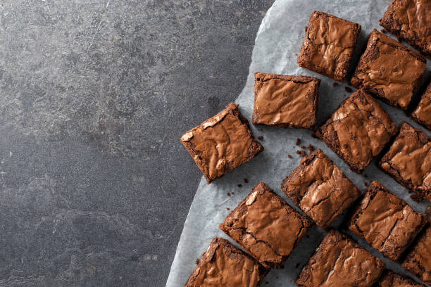 istock Chocolate brownies shot from above sliced square 1150737852