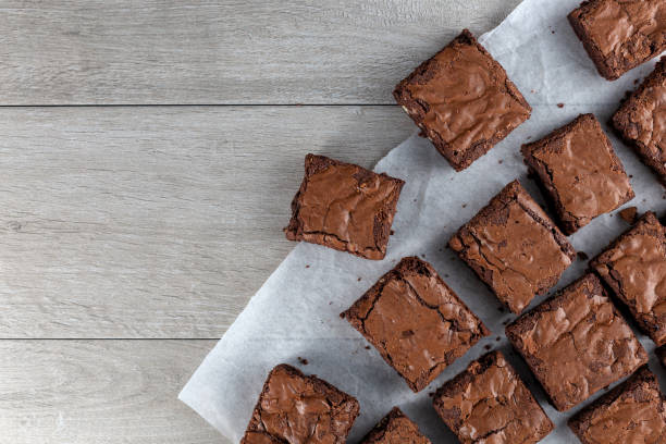 istock Chocolate brownies shot from above sliced square 1150737858