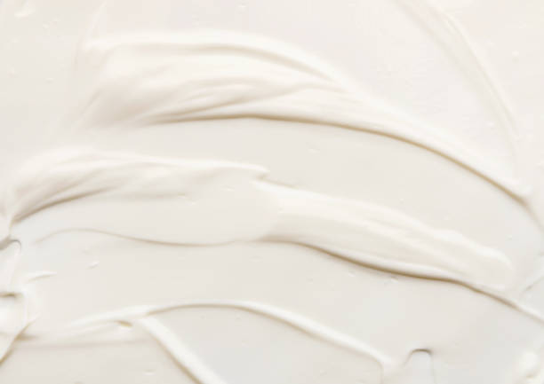 texture crème mascarpone, vue de dessus - yogurt greek culture milk healthy eating photos et images de collection