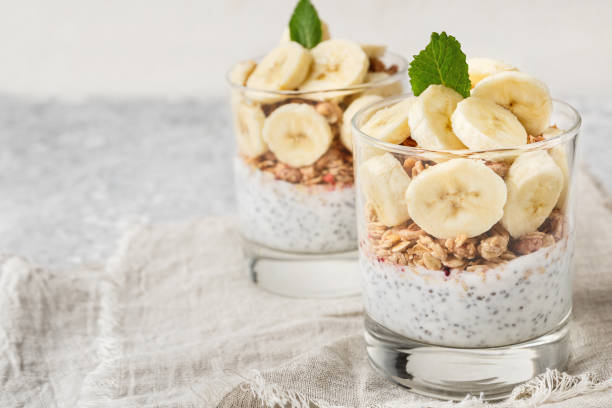 istock Super food breakfast concept 1150739601