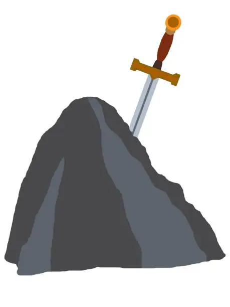 Vector illustration of Excalibur