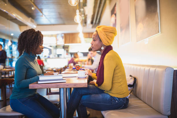 istock Two African female students on a coffee break 1150746603