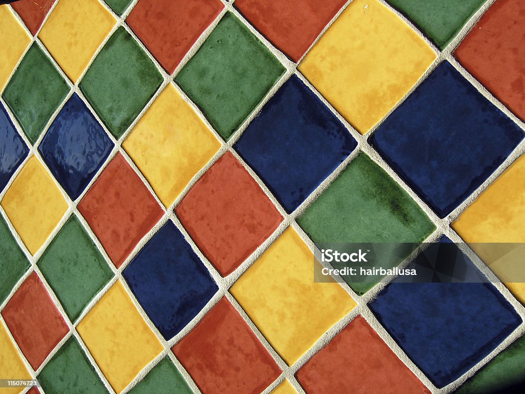 Desenho de azulejos coloridos - Foto de stock de Abstrato royalty-free