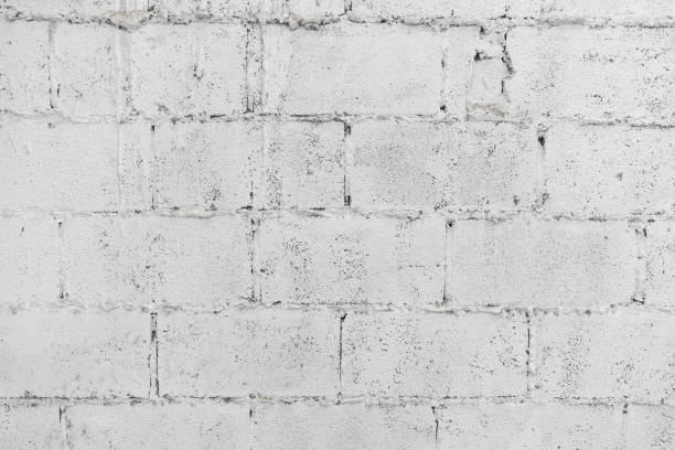 istock closeup of white decay brick wall abstract background wallpaper or web banner with copy space. 1150751201