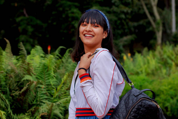 istock Young girl in the park 1150751395