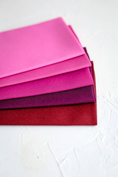 istock A Group of red palete Fabric on white 1150752826