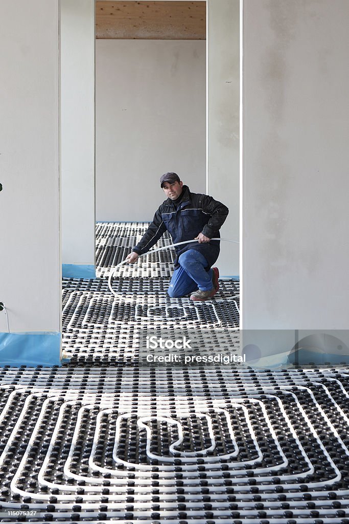 Le chauffage au sol et une aération - Photo de Radiateur libre de droits