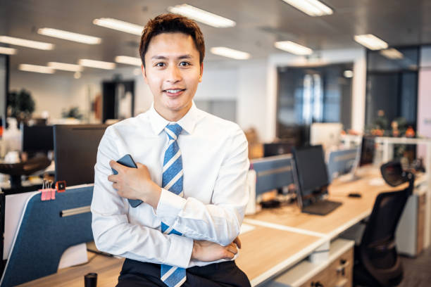 istock Asian businessman in office 1150755493