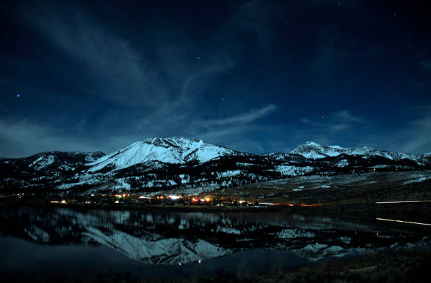 istock Reflection off of the water at night  115075813