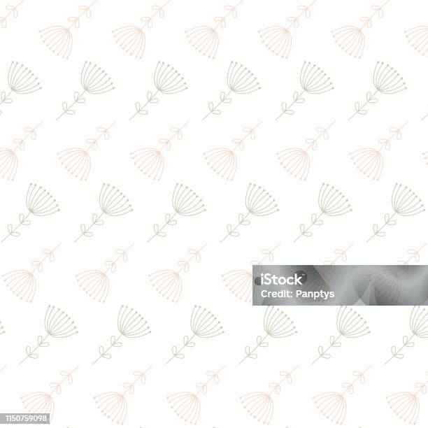 Subtle Delicate Subtle Delicate Floral Pattern Vector Art Stock Illustration - Download ...