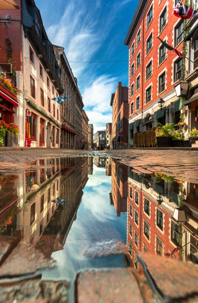 istock Cobblestone streets in Old Montreal Quebec Canada 1150761577