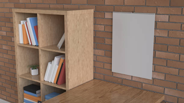 istock Mockup of wall calendar in the interior 1150761798