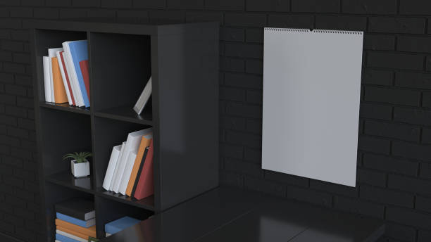 istock Mockup of wall calendar in the interior 1150761821