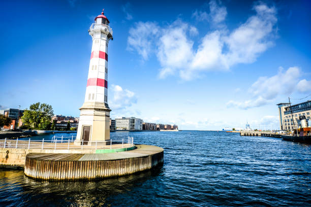 Lighthouse In The Bridge In Malmo, Sweden