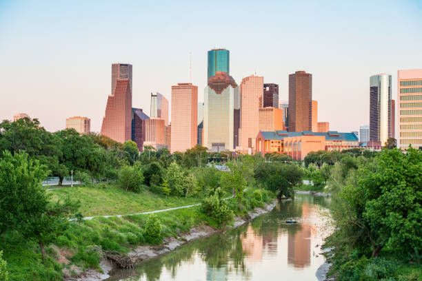istock Houston Texas Skyline Over Buffalo Bayou Park in Spring 1150765683