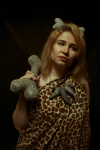istock Prehistoric woman 1150767136