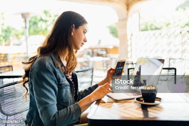 Business On The Go Stock Photo - Download Image Now - Cryptocurrency, Investment, Working