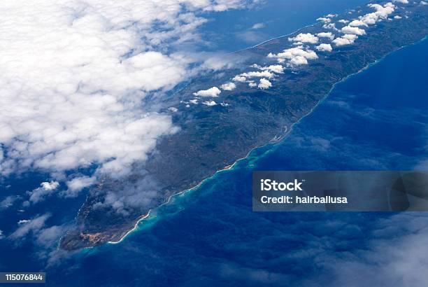 Caribbean Island Stock Photo - Download Image Now - Absence, Aerial View, Cloud - Sky